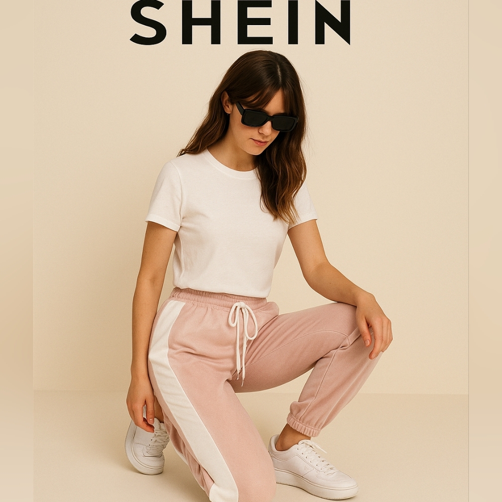 SHEIN Pink Jogger Pants